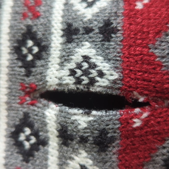 Eddie Bauer Gray and Black Moose Knit Sweater - Picture 2 of 6